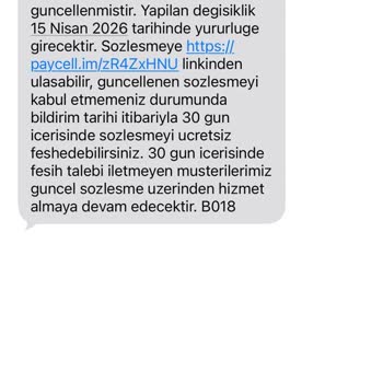 Paycell'den Gelen İzinsiz SMS Ve Müşteri Hizmetlerine Ulaşılamama Şikayeti