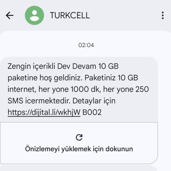 İzinsiz Otomatik 800 TL’lik Dev Devam Paketi Ataması Ve İptal İsteği