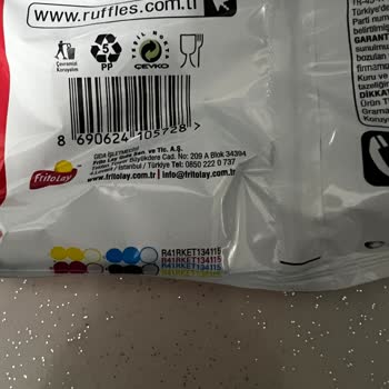Ruffles Ketçaplı Cipste Yabancı Madde Ve Müşteri Hizmetlerinden Cevap Bekleniyor