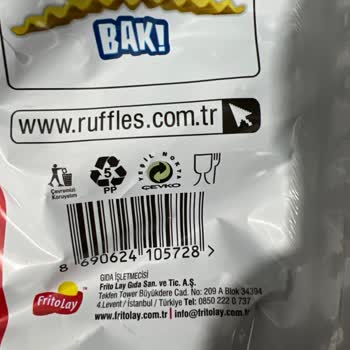 Ruffles Ketçaplı Cipste Yabancı Madde Ve Müşteri Hizmetlerinden Cevap Bekleniyor
