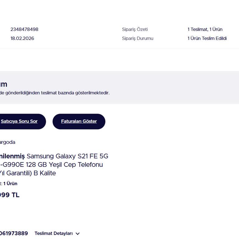 Ayıplı Telefon Ve Açıklamasız İade Süreci Nedeniyle Tam İade Talebi