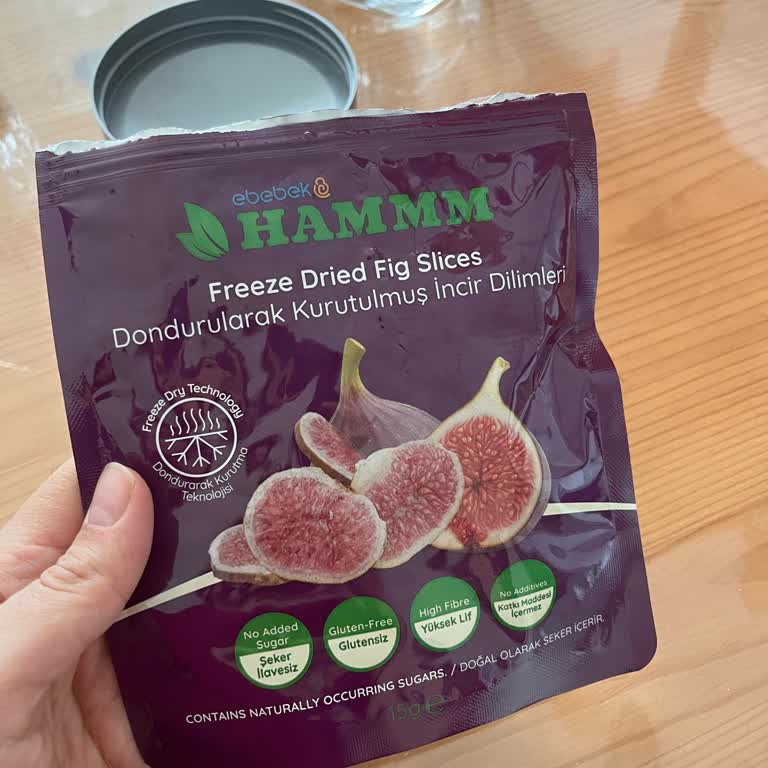 Kuru Ve Sert Doku Nedeniyle Bebek İçin Uygun Olmayan Dondurulmuş İncir Dilimleri