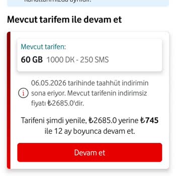 Vodafone’dan 750 Money Puan Kampanyası Kodu Gelmemesi
