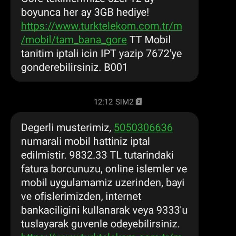 Türk Telekom’dan 9.832 TL Aşırı Faturaya Karşı İptal Ve Açıklama Talebi