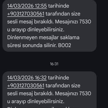 Gerçek Olmayan Sesli Mesaj Bildirimleriyle Ücretli Servise Yönlendirilme Şikayeti