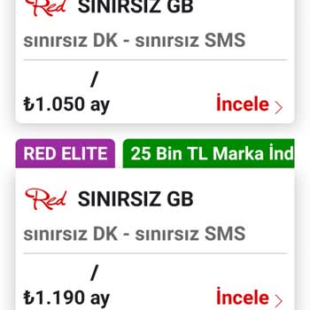 Vodafone Sistem Hatası Nedeniyle Red Limitsiz Sınırsız 990 TL Teklifi Uygulanamadı