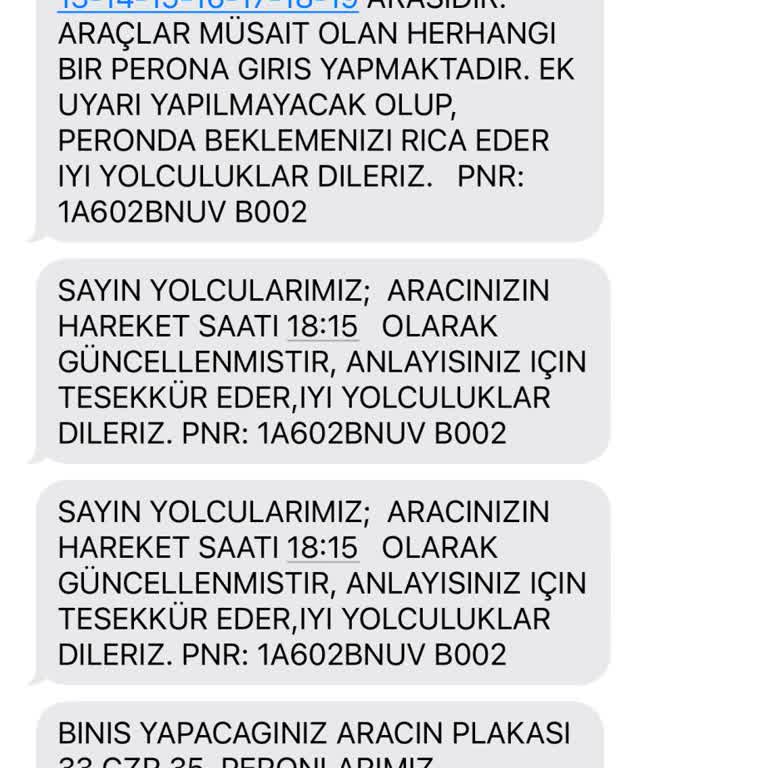 İsparta Konya Seferinde Sürekli Gecikme Ve Bilet İadesi Talebi