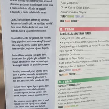 Benim Hocam Yayınevi İstiklal Marşı Kitapta Saygısızca Küçük Ve Kenara Sıkıştırılmış