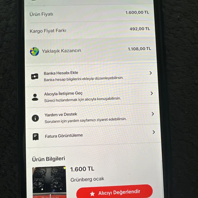 Letgo’da Kargo Fiyat Farkı Nedeniyle Haksız Kesinti Ve Geri Ödeme Talebi
