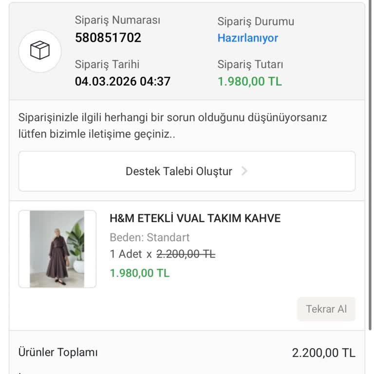 Bayrama Yetişmesi Gereken Siparişte Sözler Kırıldı Ve İletişim Yetersiz
