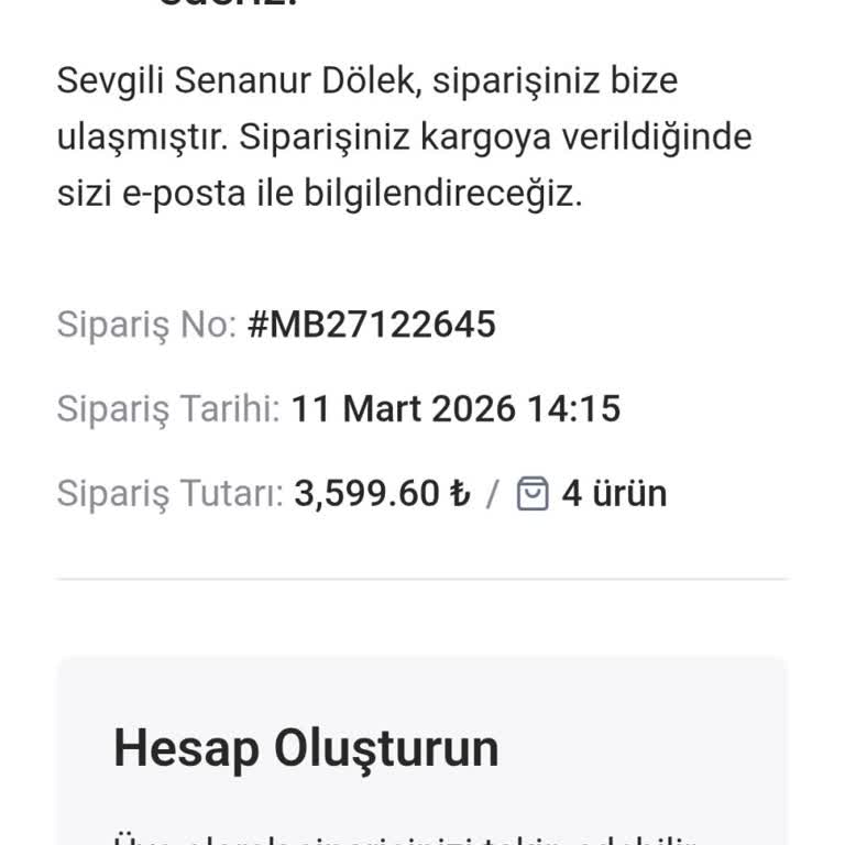 Mazi Butik'ten Siparişim Kargoya Verilmedi Ve İade Talebim