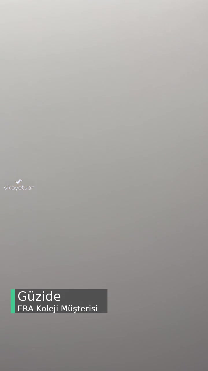 ERA Koleji'nde Yaşadığımız Bitmek Bilmeyen Ve Çözülmeyen Sıkıntılar! videonun kapak resmi