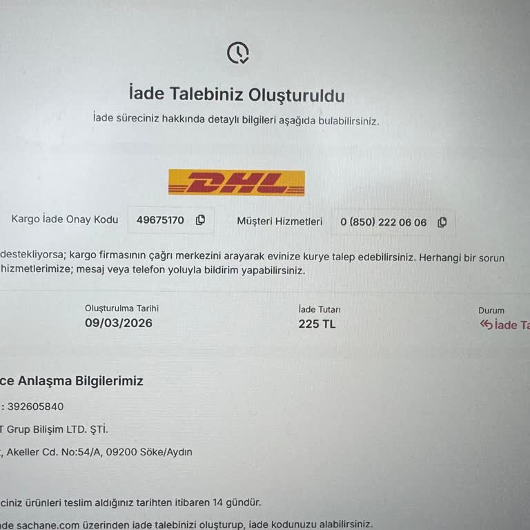 Açılmamış Ürün İçin Haksız İade Reddi Ve Satılabilirlik İthamı