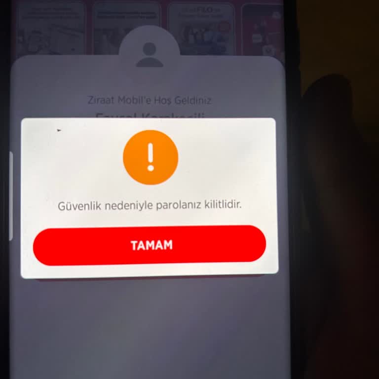 Şifre Güvenlik Kilidi Mobil Bankacılıkta Erişimimi Engelliyor, Müşteri Hizmetleri Çözüm Sunamıyor
