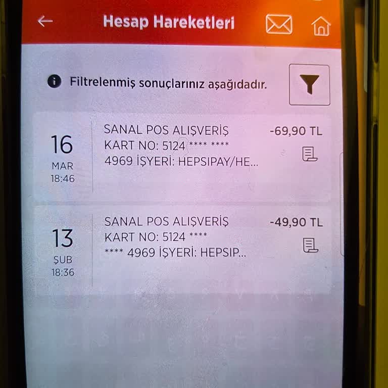 Ziraat Bankası Kartımdan Hepsiburada’ya Ait İzinsiz Çekimler