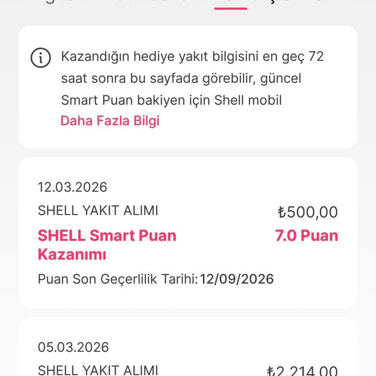Shell Kampanyasındaki Puanlarım Hesaba Yansımıyor