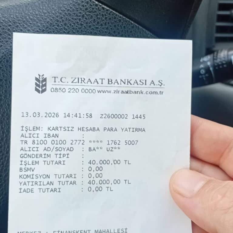 ATM Para Yatırma Arızası Nedeniyle 40 Bin TL Hesaba Geçmedi