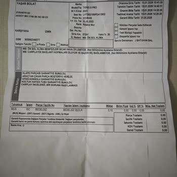 Parça Teslimatı Gecikmesi Ve Yüksek Bakım Ücreti