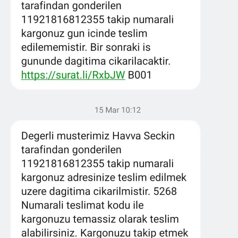 Sürat Kargo Şubesinde Teslim Edilmeyen Kargo Ve Müşteri Mahcubiyeti