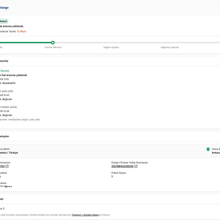 Siparişim Zamanında Gelmedi Ve Hiç Bilgilendirme Almadım