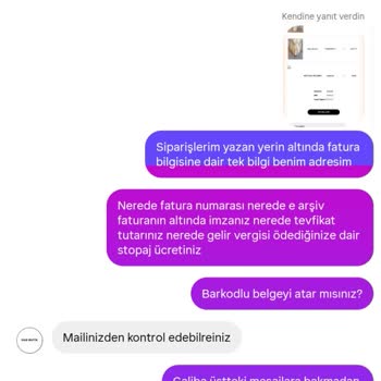 H&R Butik'te Kusurlu Ürün, İade Hakkının Reddedilmesi ve Fatura Gönderilmemesi