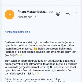 Çekim Ve Yatırım İşlemlerimde 38.500 TL Alacak Sorunu