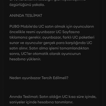 16200 UC Olarak Tanıtılan Pakette Yalnızca 325 UC Geldi Ve Fatura Yok, İade Talebi