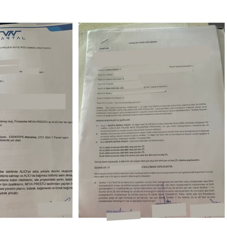 Vizör Gayrimenkul Teslim Edilmemiş Daire ve Geciken 1,5 Milyon Tl Ödemesi