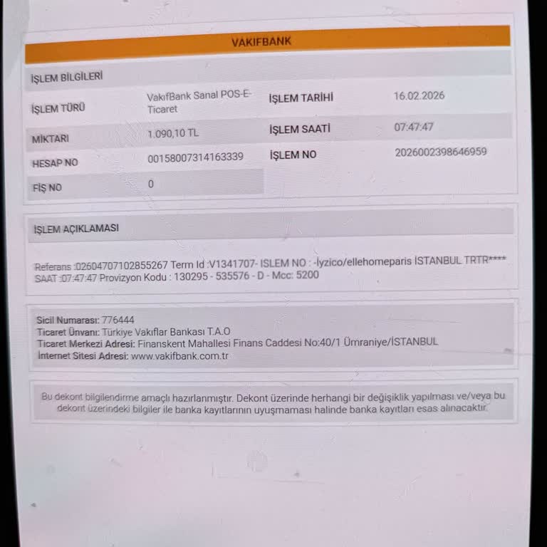 1.090,10 TL İadesi Alınamıyor, Elle Home Paris Ve İyzico Sorumluluk Atıyor