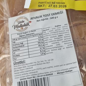 Testa Fırın Unlu Mamulleri Ekmekler Küflü Çıkıyor