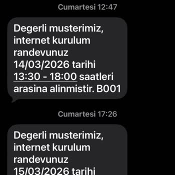 İnternet Kurulumunda Üç Randevu Gelmedi Zaman Kaybı Ve Mağduriyetim