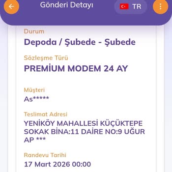 Türk Telekom Modemi Teslim Edilmemesi Ve Jetlogi Cevapsızlığı