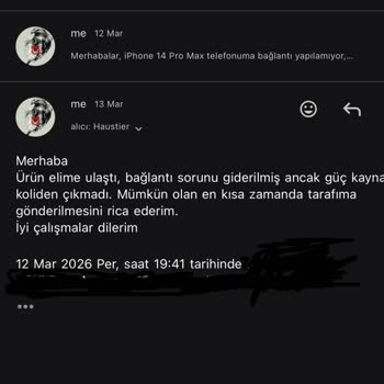 Tamir Edilen Cihazda Güç Adaptörü Ve Kablosu Eksik