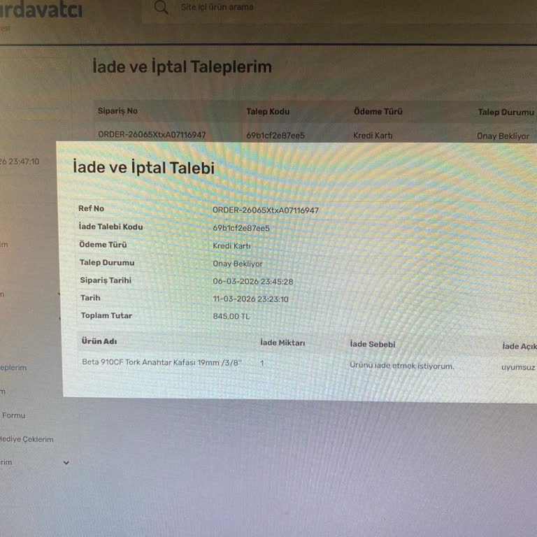 İade Tutarının Eksik Kesilmesi Ve Cevap Almama