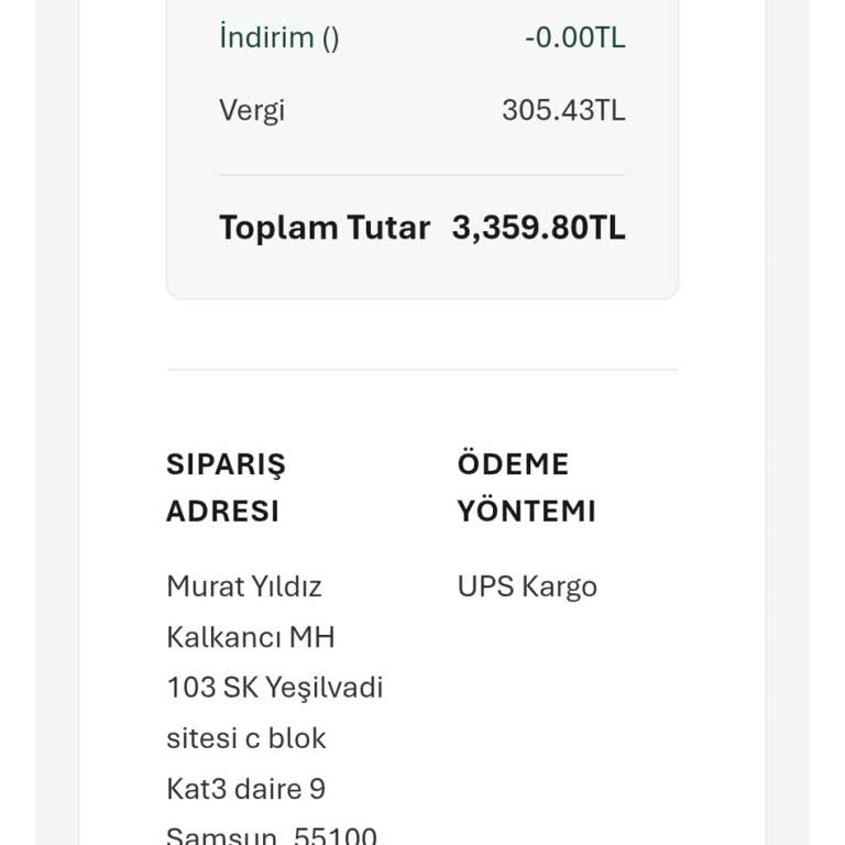 Eksik Gönderilen Body İçin Cevapsız Müşteri Hizmetleri Ve İade Talebi