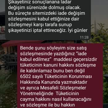 İlk Sipariş İndirimiyle Alınan Üründe İade Reddedildi