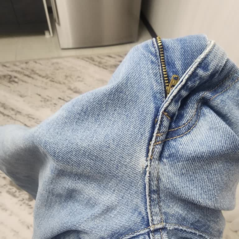 Mavi Kot Pantolon Fermuar Altı Aşınması Ve Kalite Sorunu