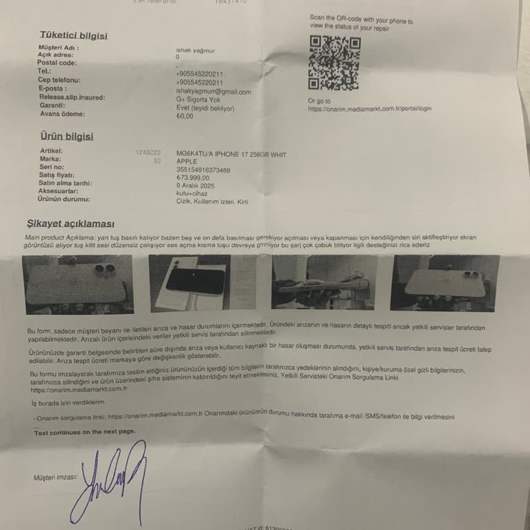 Media Markt Telefonumun Onarımı 20 İş Gününü Aştı Ve Değişim Talebim Reddi