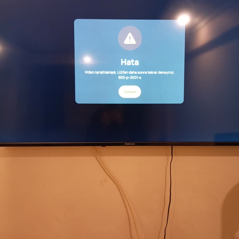 Profilo Android Televizyonunda Kablosuz Ağ Sorunu Ve Ücretsiz Onarım Talebi