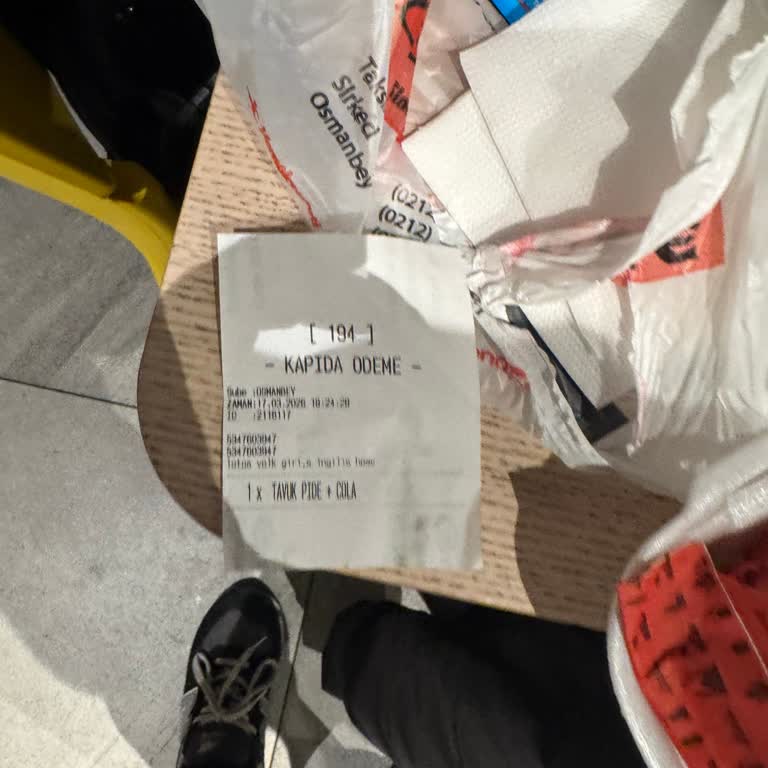 Eksik Tavuk Pide Teslimi Ve Haksız İade Reddi