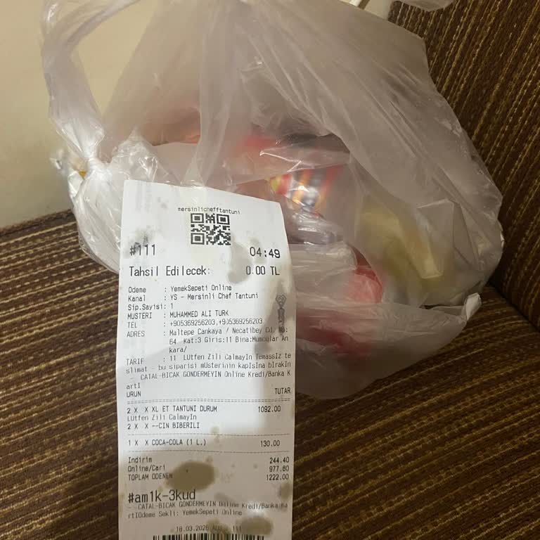 Chef Tantuni'den Yanlış Gönderilen Coca Cola Ve Çözüm Bulunamayan Müşteri Hizmetleri