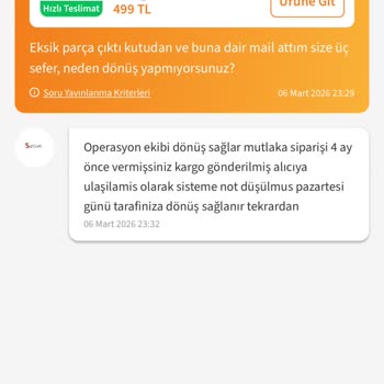 Eksik Puzzle Parçası Ve Cevapsız Müşteri Hizmeti