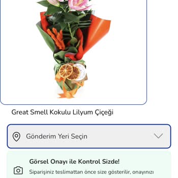 Seçilen Çiçek Görsellerine Uymayan Sipariş Ve İptal İadesi Talebi