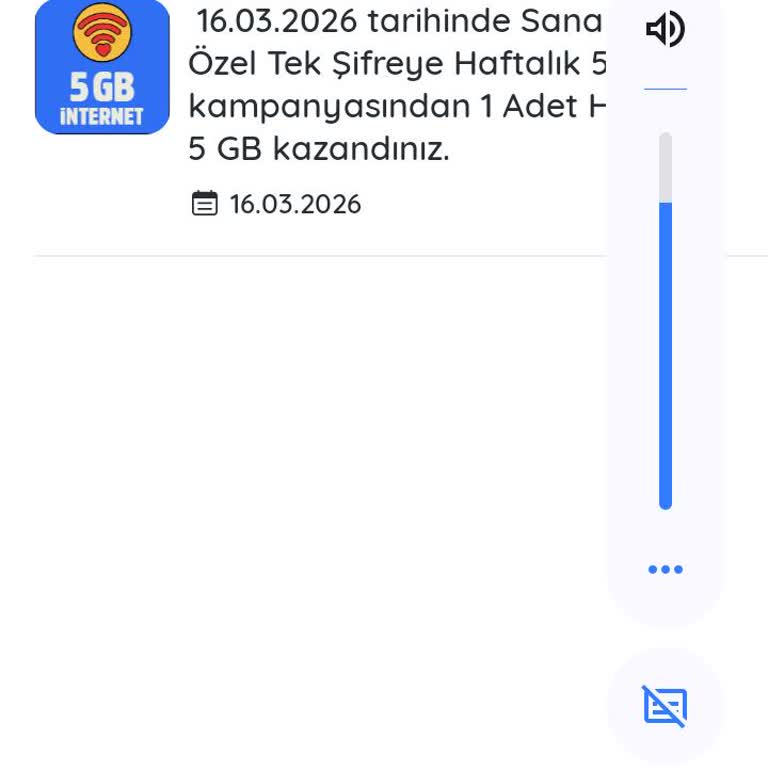 Kazandırio'da Yedigün 5 GB Kodu Girdim İnternet Hattıma Yansımadı
