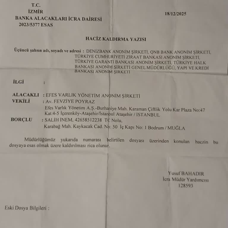 Denizbank’ın Kapalı Kanuni Takip Dosyası Findeks’te Hâlâ Açık Görünüyor