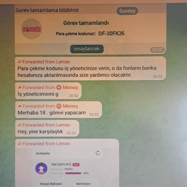 Mimeda Kanalındaki Yatırım Şeması Ve İade Talebi