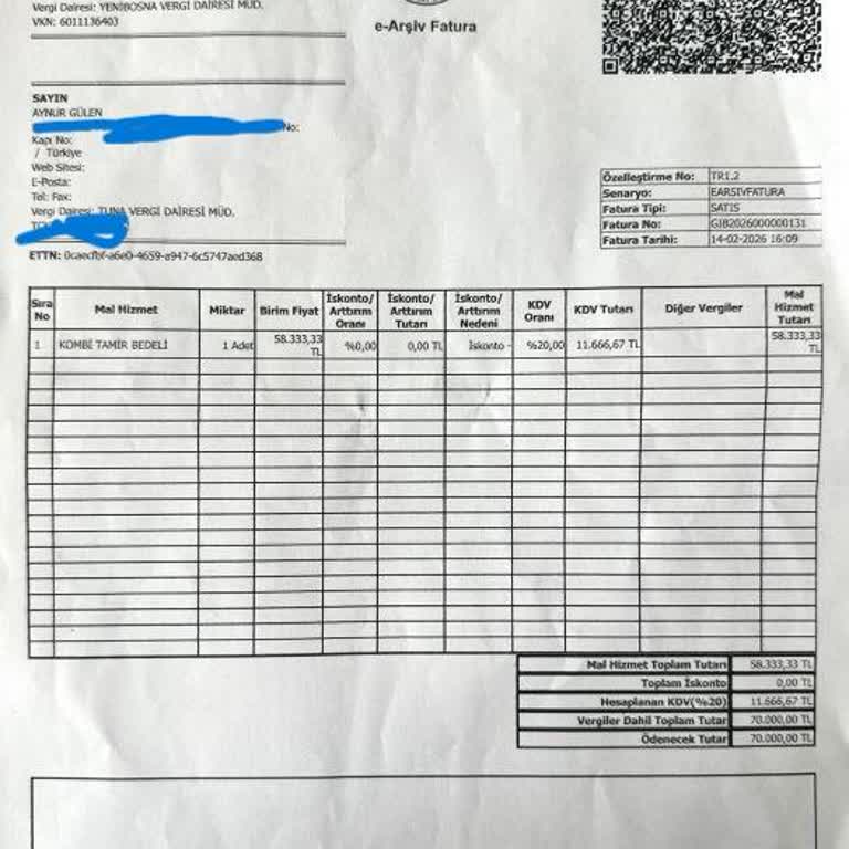 Kuzey Group Elektronik’ten Fahiş Kombi Tamir Ücreti Ve BEDAŞ’ın Ödeme Reddine Karşı Şikayet