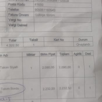 Yanlış Renk Ve Başkasının Takımı Gönderildi, İade Reddine Maruz Kaldım