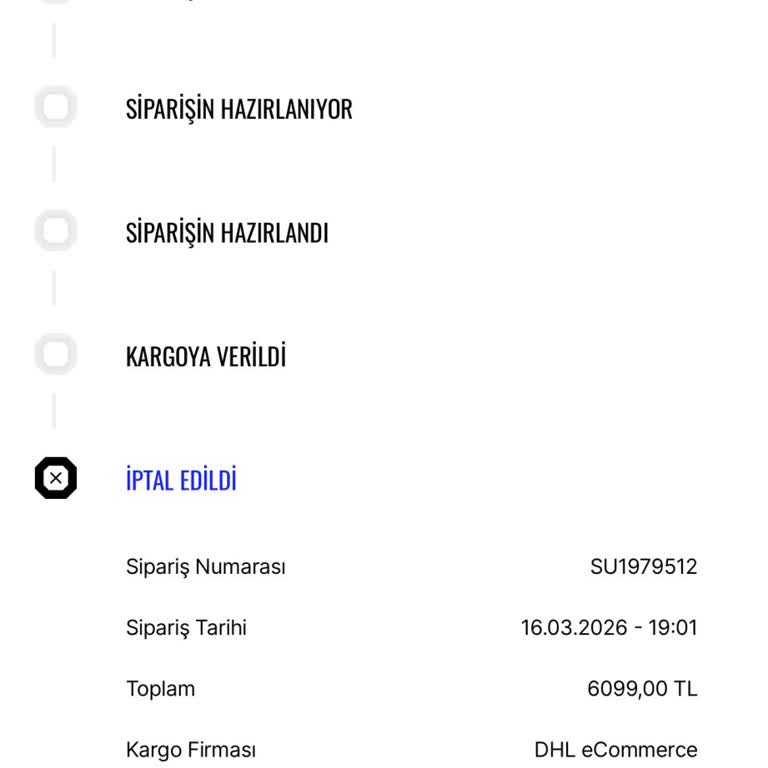 İptal Edilen Siparişin İadesi Gecikiyor Ve Müşteri Hizmetine Ulaşılamıyor