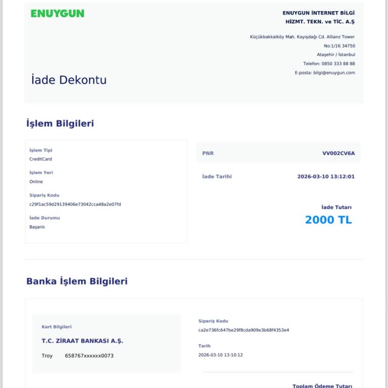 Ziraat Bankası’nda İade Gecikmesi Ve Müşteri Hizmetlerinden Çözüm Sağlanamaması